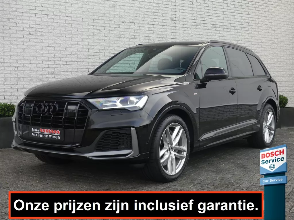 Audi Q7 55 TFSIe 381PK QUATTRO S-LINE PANO.DAK/CAMERA/TREKHAAK/LEER/LUCHTVERING