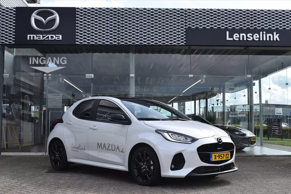 Mazda 2 Hybrid 1.5 Hybrid 116pk Homura Plus + Panodak | Demo | Navigatie | Half leder | 6 jaar fabrieksgarantie!