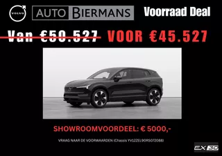 VOLVO Ex30 Single Motor Ext. Range Ultra | Onyx Black metallic | Extra getint glas achter | 20-Inch LMV | SHOWROOM VOORDEEL !!!