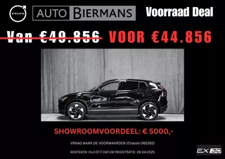 VOLVO Ex30 Single Motor Ext.Range Ultra | Onyx Black metallic | Extra getint glas achter | SHOWROOM VOORDEEL