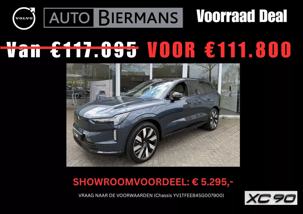 Volvo Ex90 Ulta | Twin Performance | Luchtvering | Pilot Assist Pack | Bowers & Wilkins